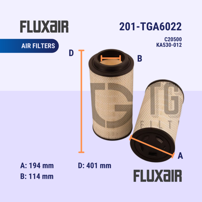 Fluxair - 5a - Air Filters - 201-TGA6022 (C20500) (KA530-012)
