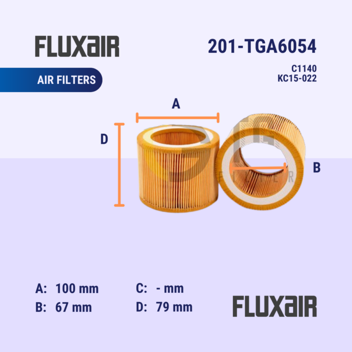 Fluxair - 5a - Air Filters - 201-TGA6054 (C1140) (KC15-022)