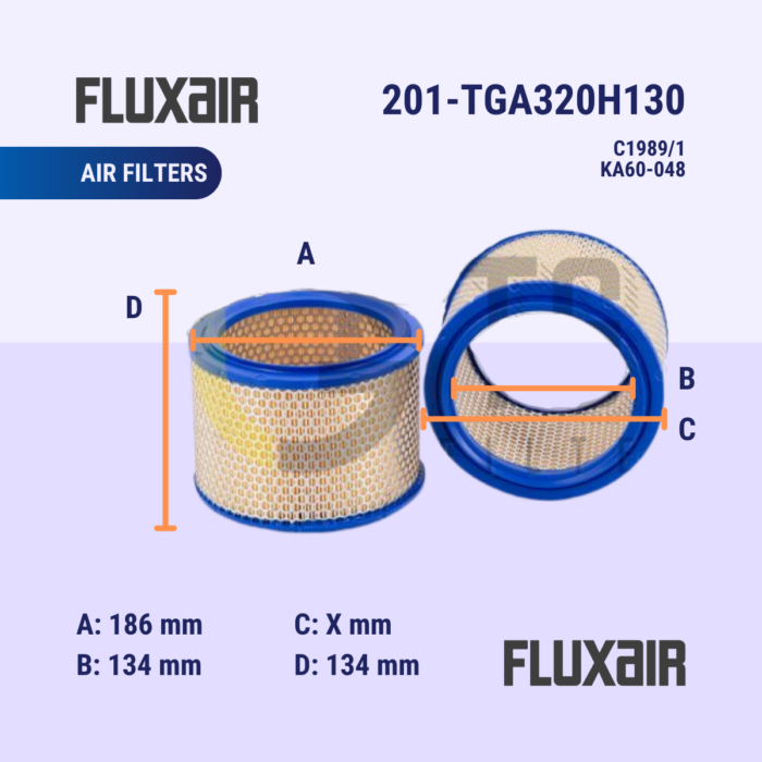 Fluxair - 5a - Air Filters -201-TGA320H130 (C19891) (KA60-048)