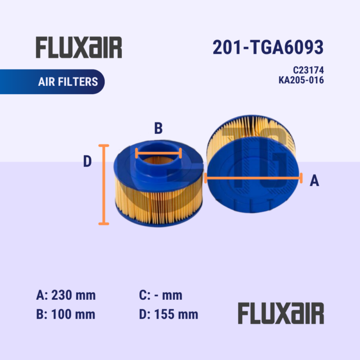 Fluxair - 5a - Air Filters - 201-TGA6093 (C23174) (KA205-016)