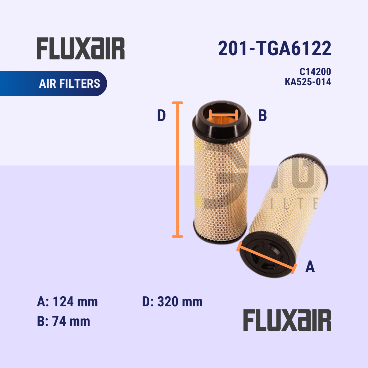 Field Air Compressors - Products - 201 - Air Filters - 201-TGA6122 (C14200) (KA525-014)